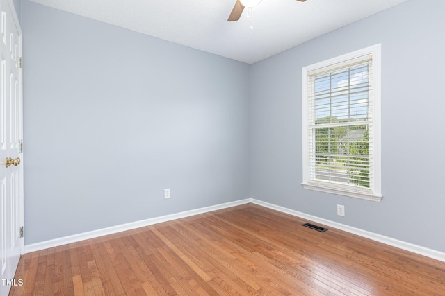 637 Convexa Ct, Wendell, NC 27591 - spare room with hardwood / wood-style flooring and ceiling fan