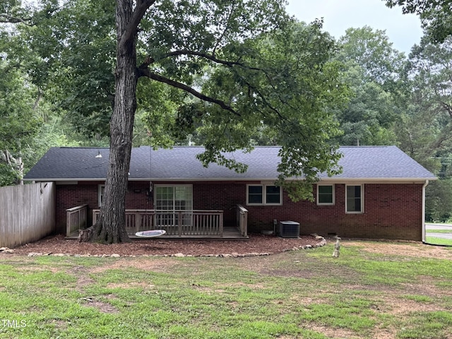 6740 Guess Rd, Hillsborough, NC 27278 - rear view of house featuring brick siding
