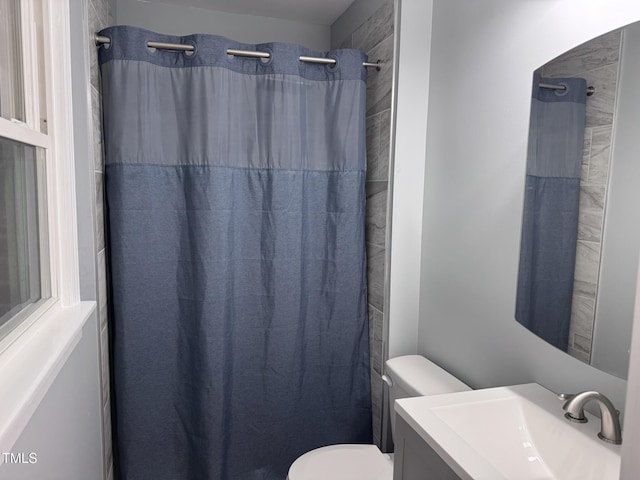 6740 Guess Rd, Hillsborough, NC 27278 - bathroom with vanity and a shower with curtain