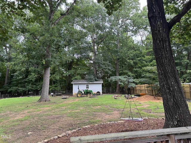 6740 Guess Rd, Hillsborough, NC 27278 - fenced backyard with a shed