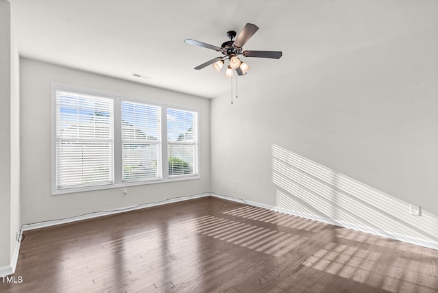 7817 Elmshire Way, Raleigh, NC 27616 - spare room featuring wood finished floors and a ceiling fan