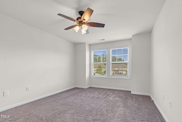 7817 Elmshire Way, Raleigh, NC 27616 - carpeted spare room featuring a ceiling fan and baseboards