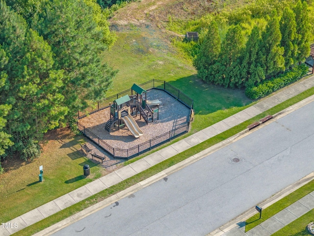 7817 Elmshire Way, Raleigh, NC 27616 - drone / aerial view of a park