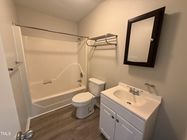 306 N Discovery St Unit A, B, C, D, Rocky Mount, NC 27801 - bathroom with a textured ceiling, wood finished floors,  shower combination, and vanity
