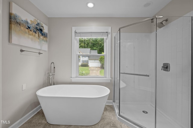 3 Fieldcrest Ct, Durham, NC 27713 - full bath featuring a stall shower and a soaking tub