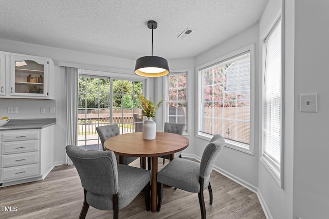 4812 Morecambe Way, Apex, NC 27539 - dining room featuring a textured ceiling and light wood-style floors