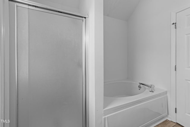 4812 Morecambe Way, Apex, NC 27539 - bathroom with a garden tub and a shower stall