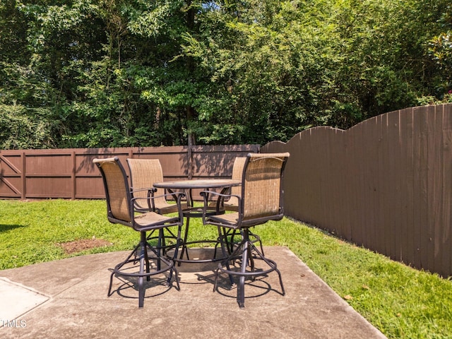4812 Morecambe Way, Apex, NC 27539 - view of patio featuring outdoor dining space