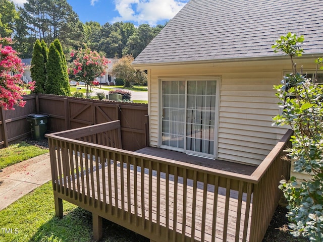 4812 Morecambe Way, Apex, NC 27539 - view of wooden terrace