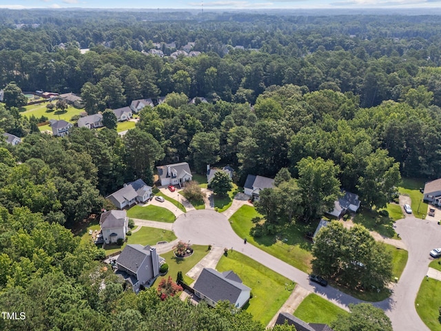 4812 Morecambe Way, Apex, NC 27539 - aerial perspective of suburban area featuring a forest
