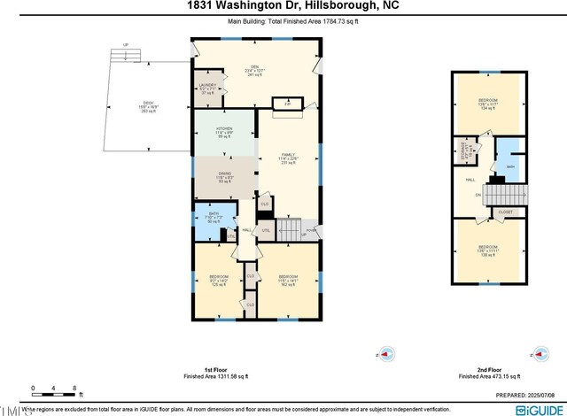 1831 Washington Dr, Hillsborough, NC 27278 - view of room layout