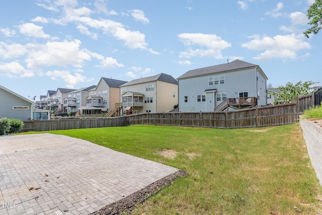 3409 Table Mountain Pine Dr, Raleigh, NC 27616 - fenced backyard featuring a residential view and a patio