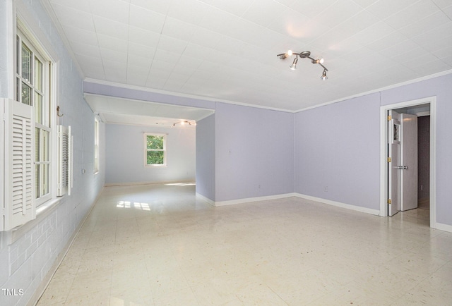 2425 Wentworth St, Raleigh, NC 27612 - unfurnished room with crown molding and tile patterned floors