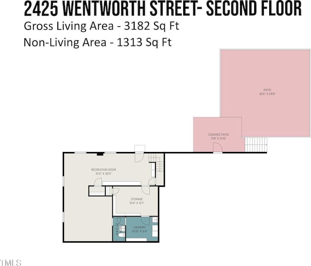 2425 Wentworth St, Raleigh, NC 27612 - view of property floor plan