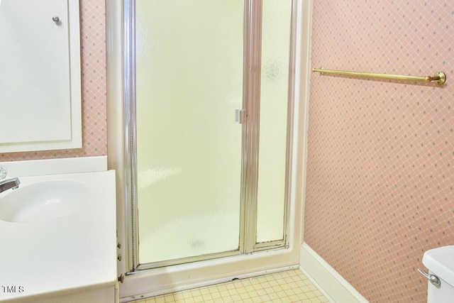 205 Forest Rd, Oxford, NC 27565 - bathroom featuring a stall shower and a sink