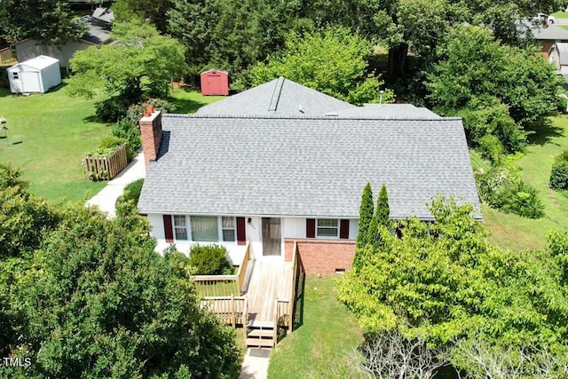 205 Forest Rd, Oxford, NC 27565 - view from above of property