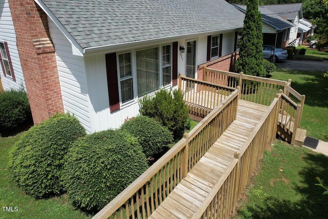 205 Forest Rd, Oxford, NC 27565 - view of wooden terrace