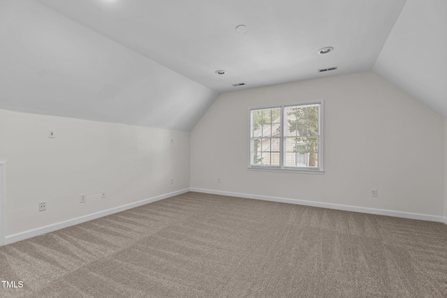 1401 Patterson Grove Rd, Apex, NC 27502 - bonus room with vaulted ceiling, carpet, and recessed lighting