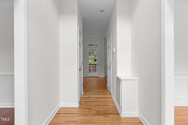 1401 Patterson Grove Rd, Apex, NC 27502 - hallway with light wood-style flooring