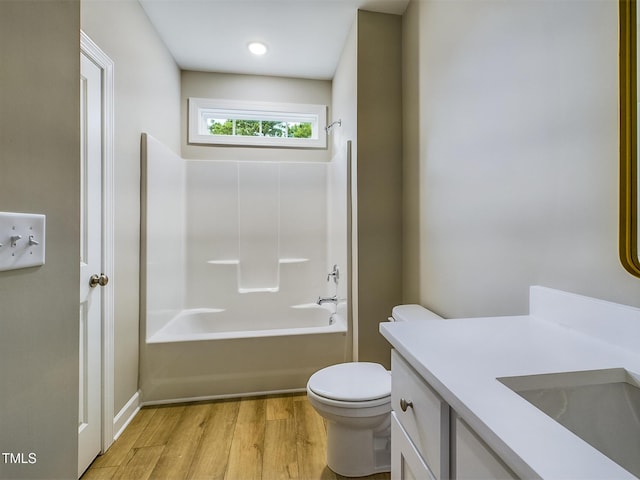 197 Delma Grimes Rd, Coats, NC 27521 - bathroom featuring vanity, wood finished floors, and  shower combination