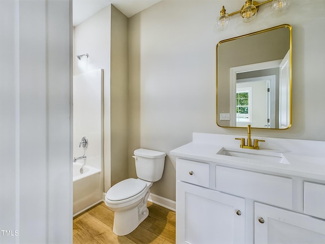 197 Delma Grimes Rd, Coats, NC 27521 - full bathroom featuring vanity, wood finished floors, and tub / shower combination