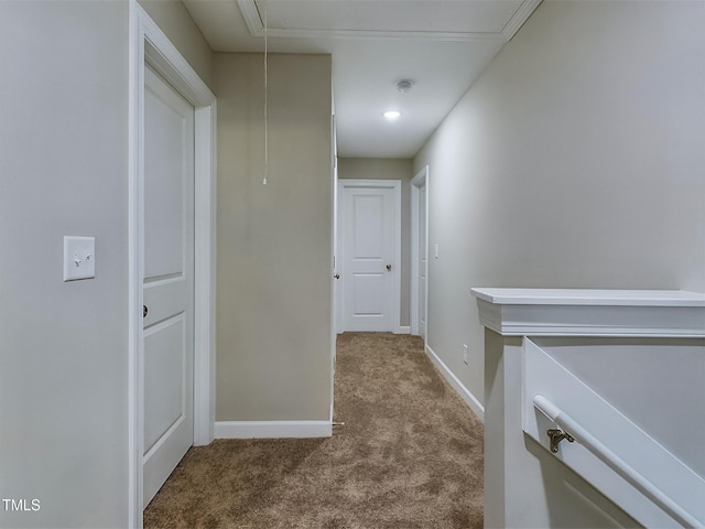 197 Delma Grimes Rd, Coats, NC 27521 - hall featuring attic access and carpet flooring