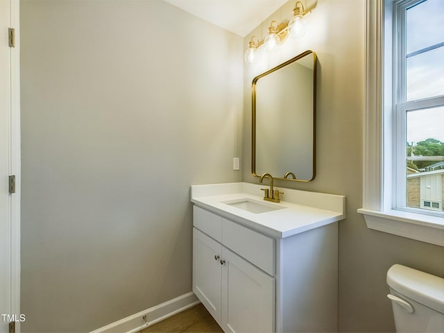 197 Delma Grimes Rd, Coats, NC 27521 - half bath featuring vanity and wood finished floors