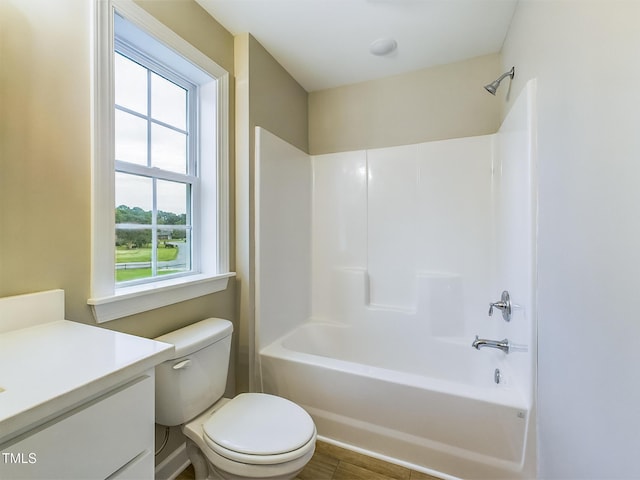 197 Delma Grimes Rd, Coats, NC 27521 - full bath featuring vanity, shower / washtub combination, and wood finished floors