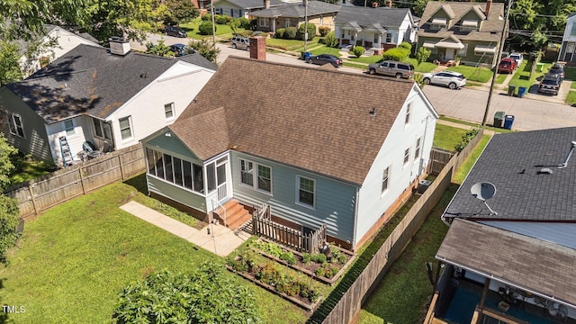 1116 E Martin St, Raleigh, NC 27610 - aerial perspective of suburban area