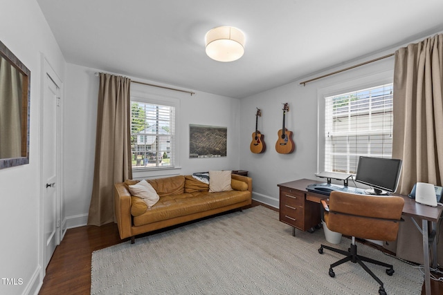 1116 E Martin St, Raleigh, NC 27610 - office with light wood-style floors and baseboards