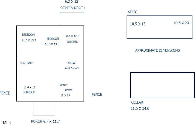 1116 E Martin St, Raleigh, NC 27610 - view of room layout