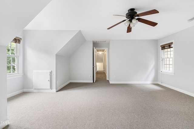 102 Glenmore Rd, Cary, NC 27519 - additional living space featuring light carpet and a ceiling fan