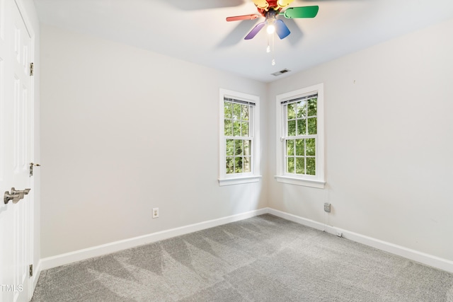 102 Glenmore Rd, Cary, NC 27519 - carpeted empty room featuring ceiling fan and baseboards
