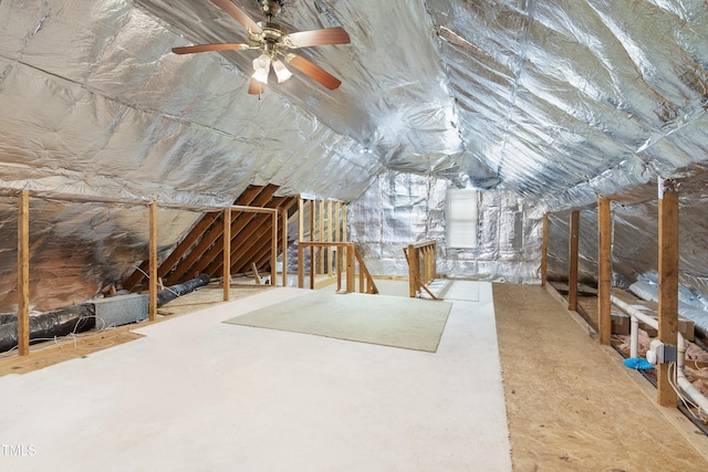 102 Glenmore Rd, Cary, NC 27519 - unfinished attic with an upstairs landing