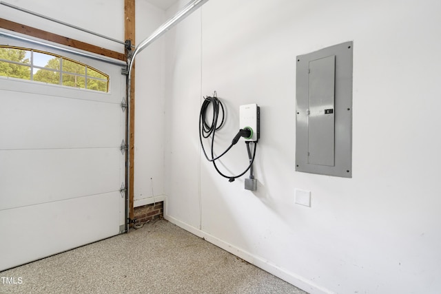 102 Glenmore Rd, Cary, NC 27519 - garage featuring electric panel and baseboards