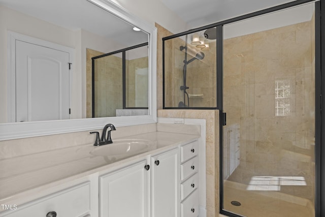 3005 Canopy Woods Dr, Apex, NC 27539 - full bath with vanity and a shower stall