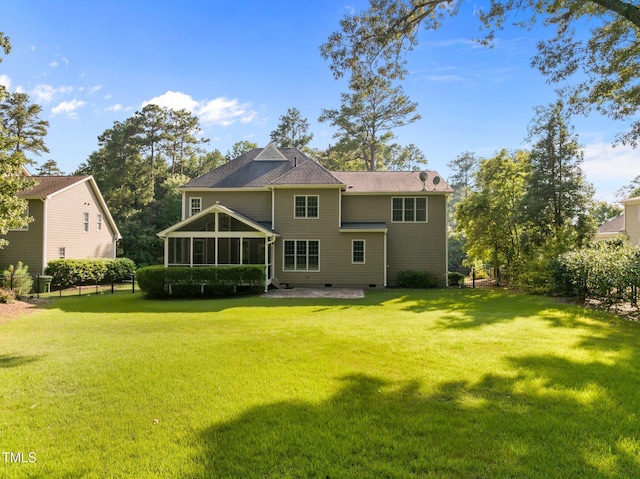 3005 Canopy Woods Dr, Apex, NC 27539 - back of house featuring crawl space and a patio area