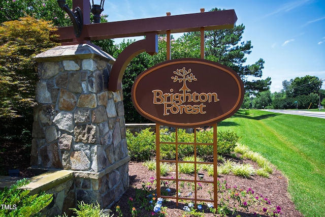 3005 Canopy Woods Dr, Apex, NC 27539 - community / neighborhood sign with a yard