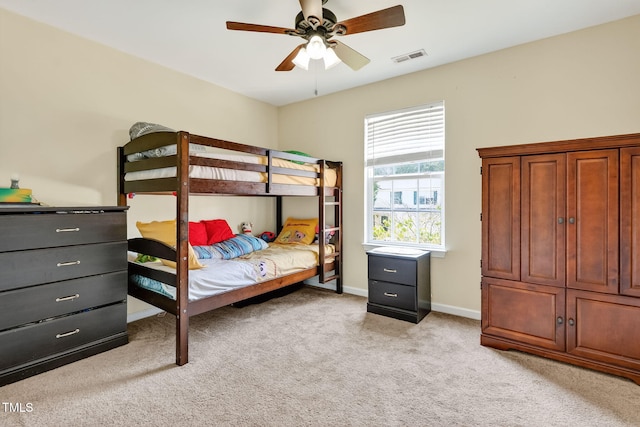 4017 Rothfield Ln, Raleigh, NC 27616 - bedroom with light carpet and ceiling fan