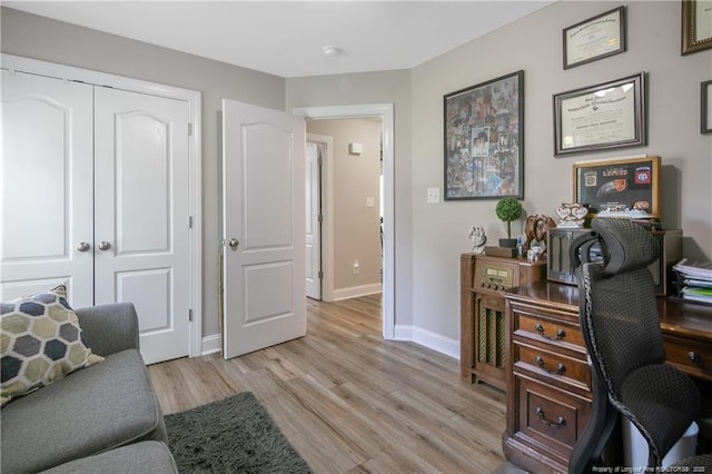 72 Orchard Falls Dr, Spring Lake, NC 28390 - office area with light wood finished floors and baseboards