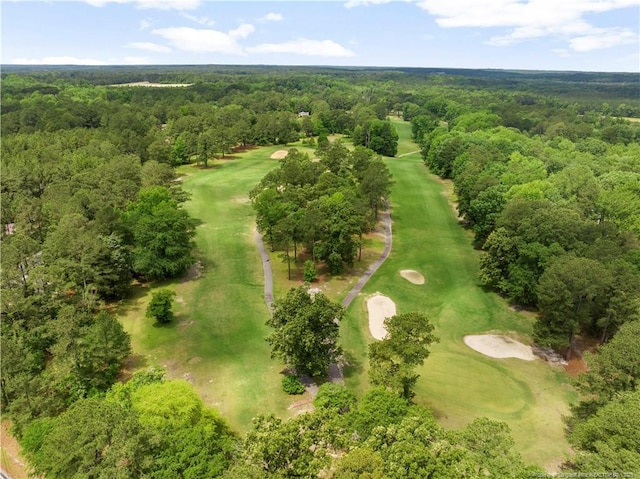 916 Rays Bridge Rd, Whispering Pines, NC 28327 - aerial view of property and surrounding area featuring a golf course and a forest