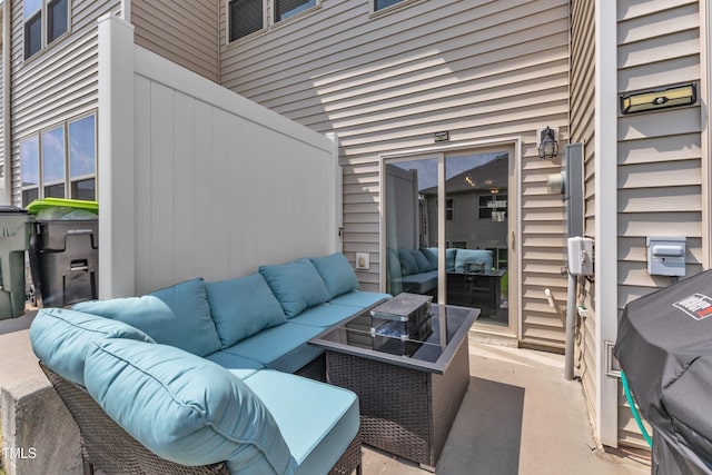 1126 Apogee Dr, Durham, NC 27713 - view of patio / terrace featuring an outdoor hangout area and area for grilling