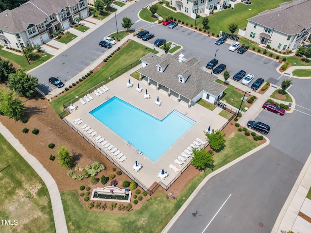 1126 Apogee Dr, Durham, NC 27713 - bird's eye view of a pool