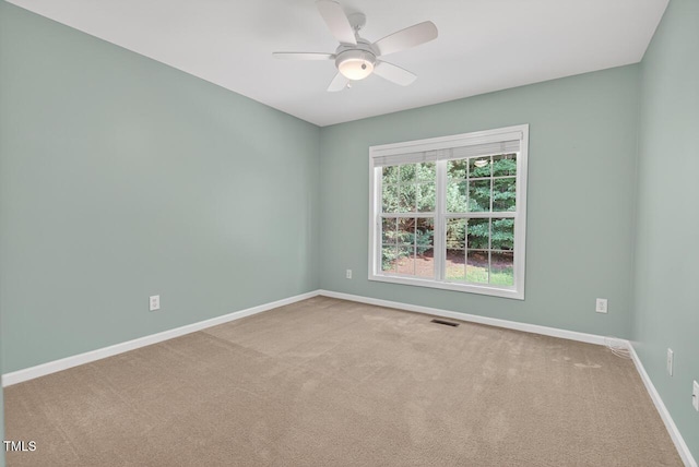 1004 Scotsburg Trl, Hillsborough, NC 27278 - carpeted spare room with ceiling fan and baseboards