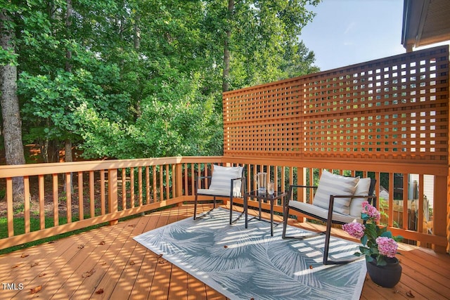 1004 Scotsburg Trl, Hillsborough, NC 27278 - view of wooden terrace