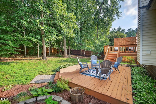 1004 Scotsburg Trl, Hillsborough, NC 27278 - view of wooden deck