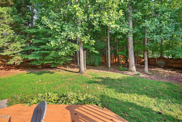 1004 Scotsburg Trl, Hillsborough, NC 27278 - view of yard with a deck
