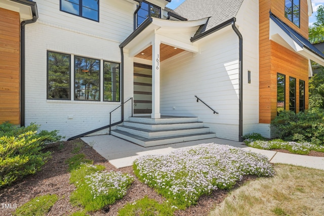 1616 Hunting Ridge Rd, Raleigh, NC 27615 - view of exterior entry with brick siding