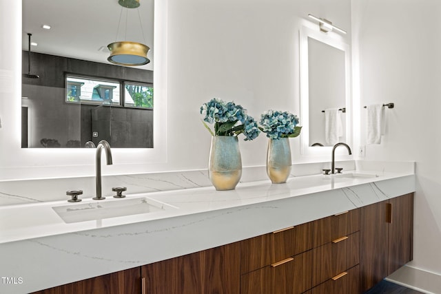 1616 Hunting Ridge Rd, Raleigh, NC 27615 - bathroom with double vanity and a shower