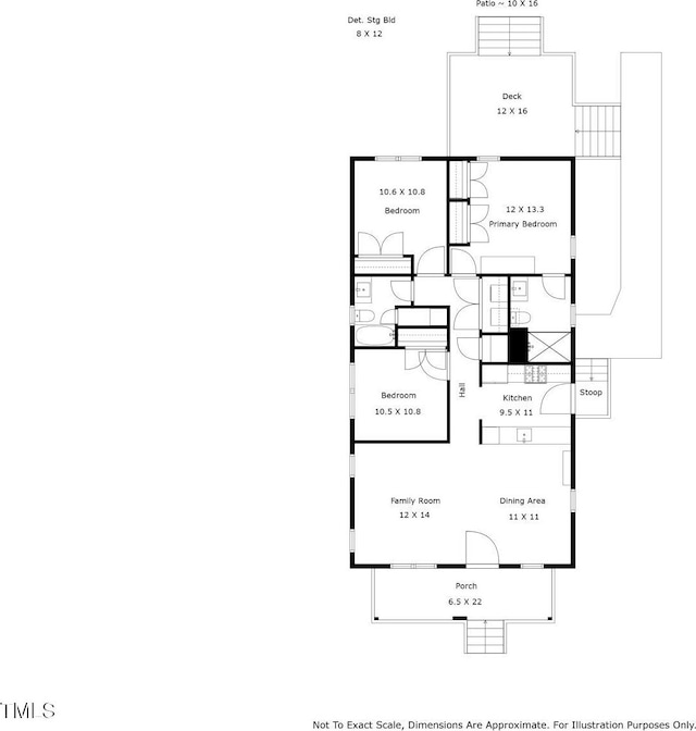 1010 S Person St, Raleigh, NC 27601 - view of floor plan / room layout